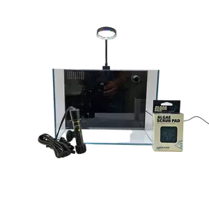 4 Gallon Ultra Low Iron CRYSTAL Aquarium with Built in Back Filter