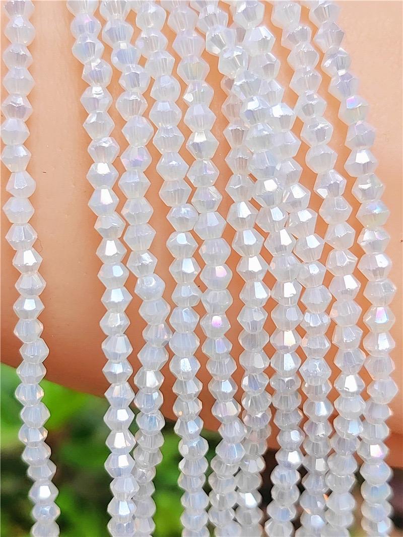 【C004】4mm Crystal glass bicone beads Pointed Beads Diamond faceted Beads DIY Jewelry Bracelet Accessories Loose Beads Beading Making