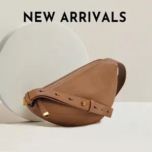 HKCLUF CN5049 Shoulder Bag for Women Waterproof Leather Crossbody Bags Adjustable Hobo Handbags Purses Light Brown Outdoorfun dealsforyoudays TikTokShopHolidayHaul