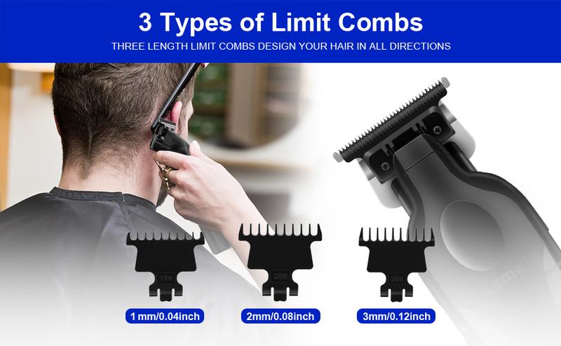 KM-2299 Cordless Professional Hair Clipper with Blade, 1200mAh Electric Hair Trimmer, USB Rechargeable Hair Grooming Machine for Men