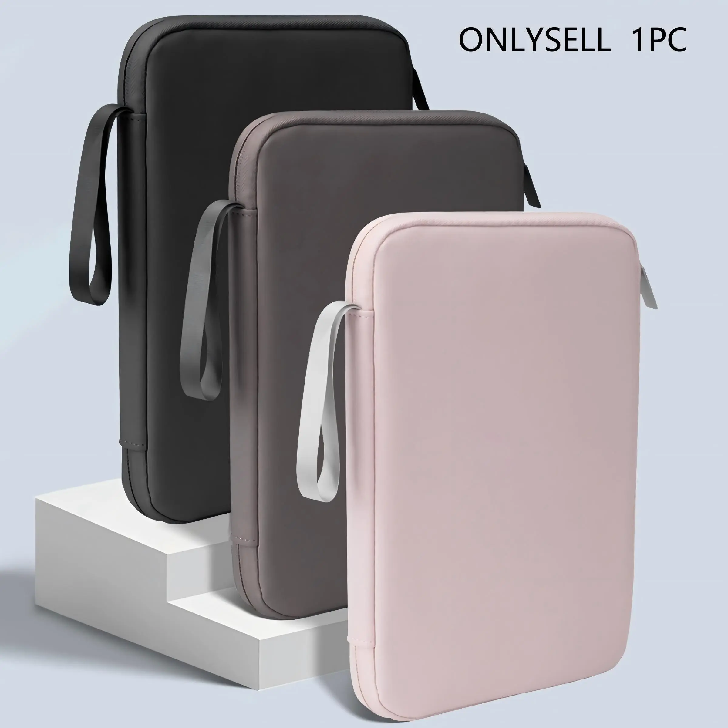 Solid Color Tablet Bag, Waterproof Zipper Tablet Pouch, Tablet Bag for iPad 10th 10.9 Bag Cover 10.2 7/8/9th Pro 11 12.8 Mini 6 Air for Xiaomi Samsung, Tablet Sleeve Pouch, Tablet Casing, Tech Accessories