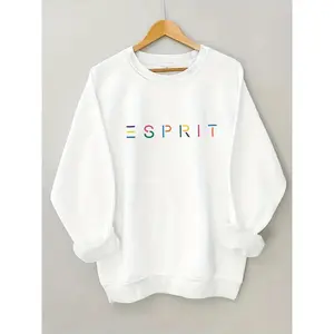 🥇   Women'S Sweatshirt - Soft & Comfortable Casual Crew Neck Pullover, All-Season Outdoor Wear, Machine Washable, Multiple Colors Available, Casual Wear |       Logo Sweatshirt |       Machine Washable Top, Essential Hoodie