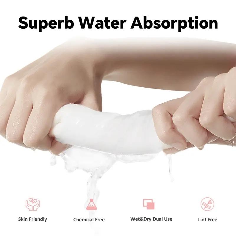 Disposable Compressed Towel Tablets - Facial Towels for Travel, Camping & Hiking - 1 Pack, 30 Count