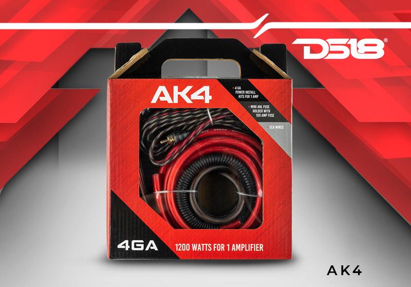 4-GA CCA Amplifier Installation Kit - RED