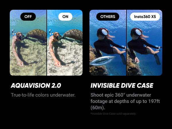 Insta360 X5 - Waterproof 8K 360° Action Camera, Leading Low Light, Invisible Selfie Stick Effect, Rugged and Replaceable Lens, 3-Hour Battery, Built-in Wind Guard, Stabilization, Triple AI Chip Design