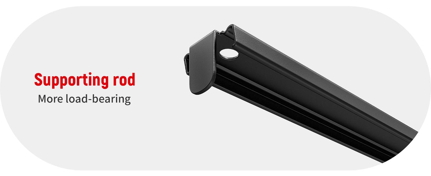 Raybee Shelf Standing Utility Shelves for Home Garage Kitchen Office Metal Frame Adjustable Storage Rack Rolled Edge Column Shelf with MDF Board Panel Raybee Shelf Standing Utility Shelves for Home Garage Kitchen Office Metal Frame Adjustable Storage Rack Rolled Edge Column Shelf with MDF Board Panel