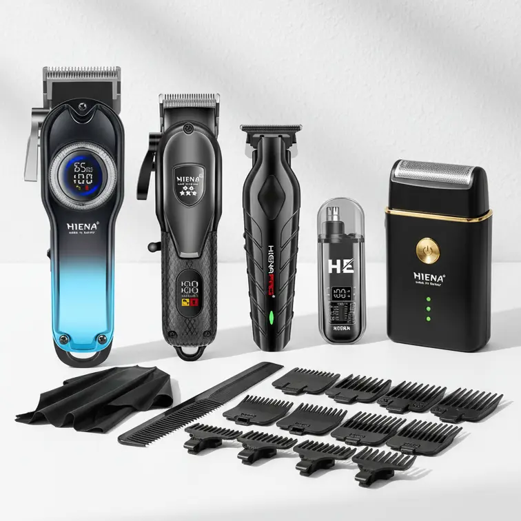 Electric hair clipper and shaving set, hair clipper set, 1 set of rechargeable hair clipper and electric shaver with accessories, rechargeable hair clipper cordless hair clipper, are excellent gifts for fathers, husbands, and boyfriends styling tool