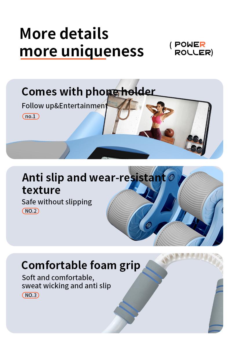 HXD-ERGO -Ab Wheel Flat Supportbelly Roll-Two in One Abdominal Wheel  Wheel Roller for Core Training, with Timer/Phone Holder, Suitable for Abdominal Workouts in Office, Home, and Outdoor Settings dealsforyoudays exercise equipment