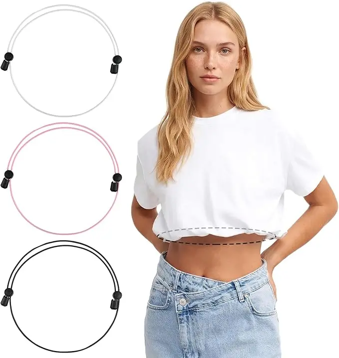 3Pcs Shirt Tuck Band Women,Adjustable Tool for Sweater and Shirts,Elastic Crop Bands to Change The Style of Your Tops #Summervibestiktokshopbacktoschool