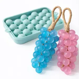 Grape Soap Silicone Mold Blue – DIY Soap Making, Grape on a Rope Mold for Melt and Pour Soap Crafting Tool