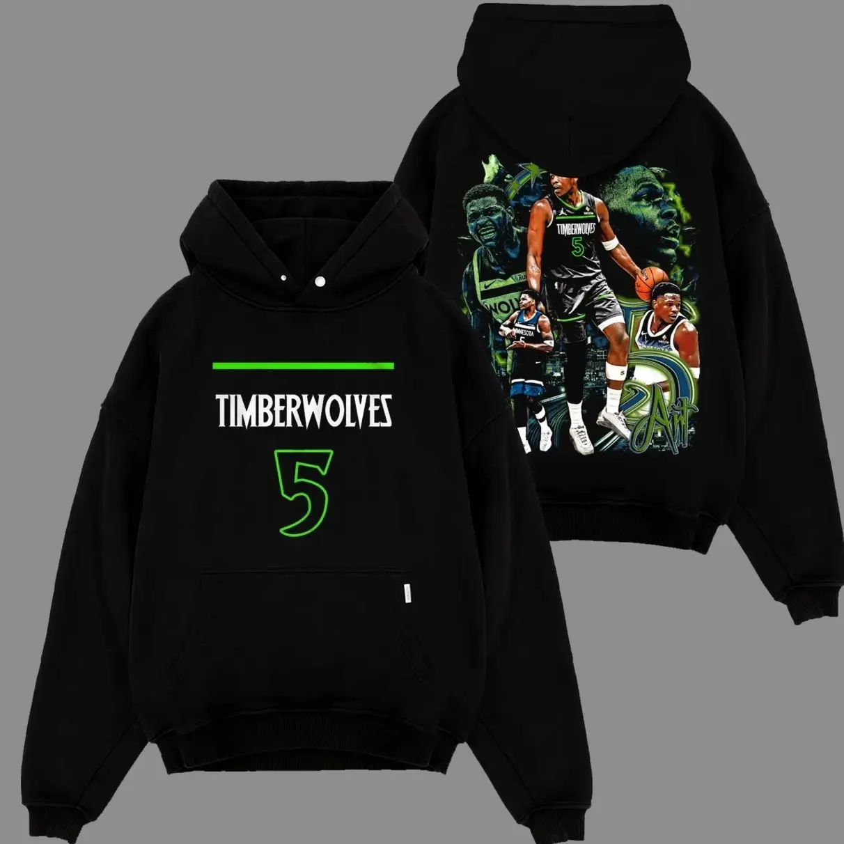 [Go-Sports] Ant Man - Anthony Edwards 5 For Wolves Nation Premium Cotton Hoodie Sweatshirt T-Shirt (Made In US), Ant-Man Hoop Fans Shirt, Game Day Outfits, Gift For Wolves Basketball Fans, Basketball Graphic Tee Hoodie FXF