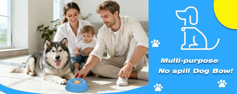 Pet dog bowl Slow Feeder Dog Bowls for Liquid Treat,[Built-in Rolling Ball] No Spill Bone Broth Dog LickingBowl,Multi-Purpose Puppy Yogurt Feeder Bowl for AllBreedsDietary Supplement/Post-op NutritionFeeding.valentinesgift for pets