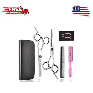 Hair Cutting Scissors Thinning Shears 7 Pcs
