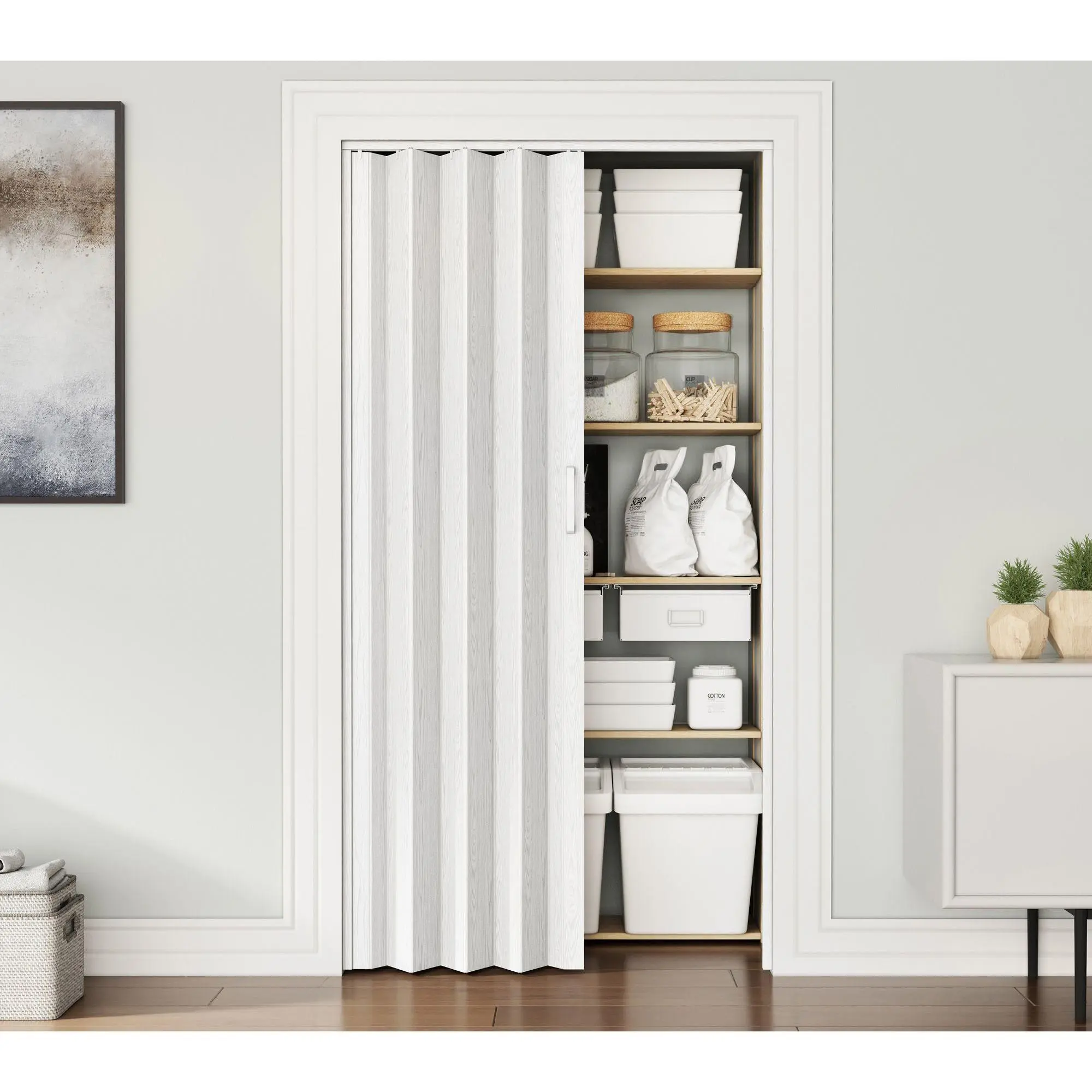 Techni Home Studio Series 32"W PVC Foldable Accordion Door
