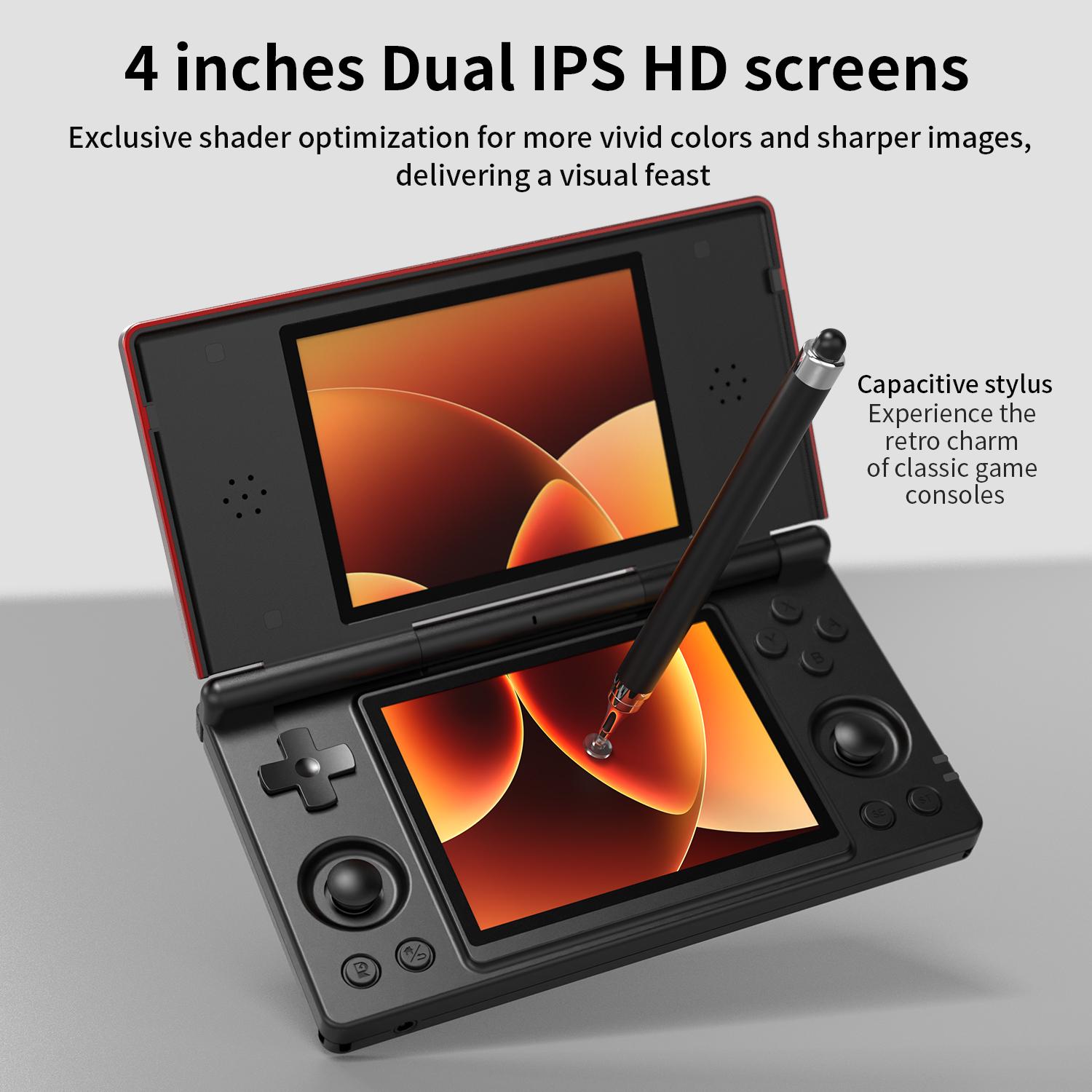 ANBERNIC RG DS Handheld Game Console 4" IPS Dual Screen Android 4000mAh RGDS Flip Video Games Player Retro Dual-screen Flip-Style Gaming Console #SummerVibes ANBERNIC RG DS Handheld Game Console 4" IPS Dual Screen Android 4000mAh RGDS Flip Video Games Player Retro Dual-screen Flip-Style Gaming Console #SummerVibes