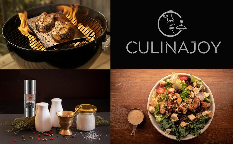 2 in 1 Salt and Pepper Grinder Professional Stainless Steel and Labour-saving Spice Grinder Refillable Adjustable Coarseness Mills