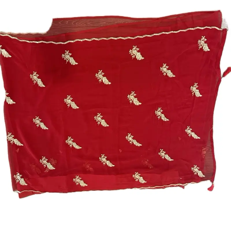 Women's Handcrafted Ethnic Formal Saree - Traditional Zari Work, Golden Mayur Print, Fall-Picco Detailing, Cultural Element, Elegance & Style for Formal Parties