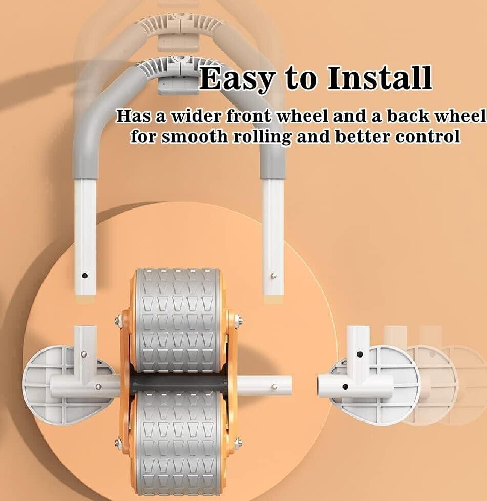 ab roller wheel   workout Abdominal Fitness Wheel for Core Muscles Training Automatic Rebound Ab Roller with Timer