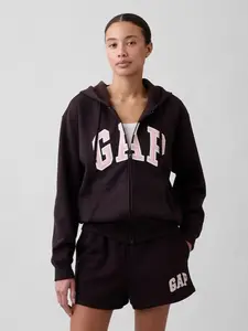 Relaxed Gap Logo Zip Hoodie