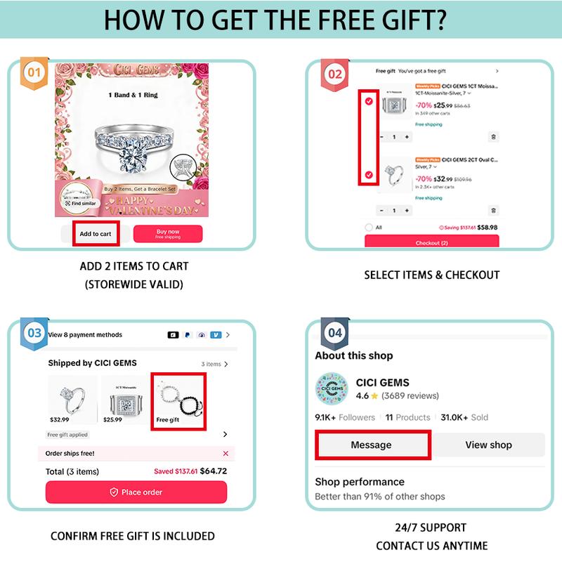 CICI GEMS 2CT Princess Cut Moissanite Halo Ring for Women D VVS1 Stackable 18K Gold Plated Lab-Created Hypoallergenic Wedding Engagement Anniversary Gift Fine Jewelry