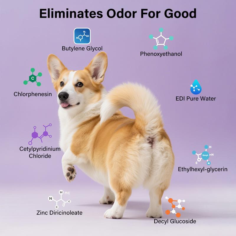 HAPWAG Pet Odor Eliminator Spray – Non-Toxic, Cedar Scent, Safe For Pets & Kids (8oz)