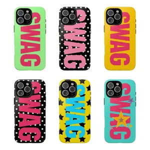 for iPhone 17 ProMax SWAG Combo Phone Case, Vibes Colorful, For iPhone 17 16 15 14 13 12 11 Pro Max