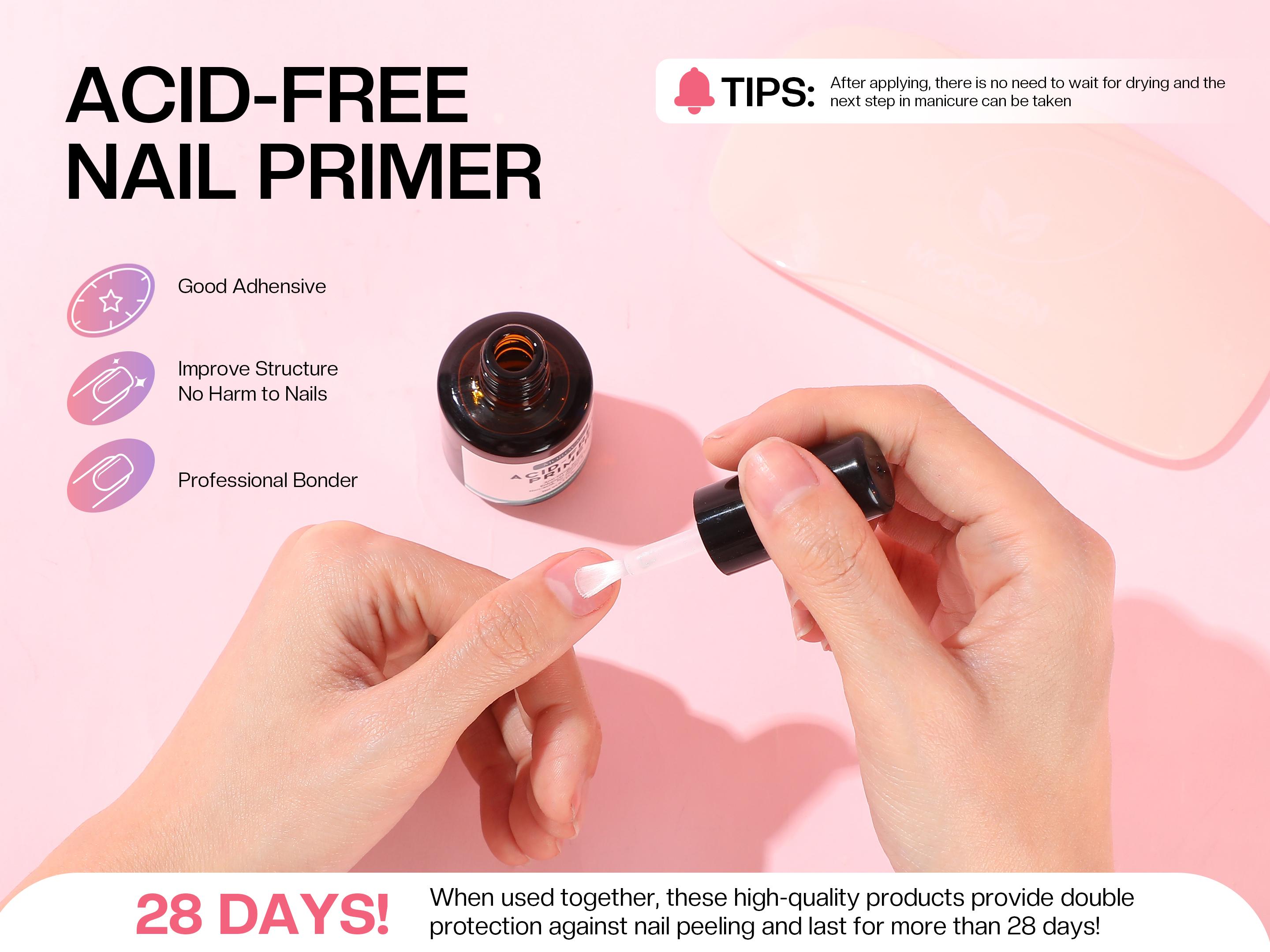 Morovan Blossom Series Acrylic Nail Kit for Beginners: With UV Light And Practice Finger - For Women Girl Salon-Quality