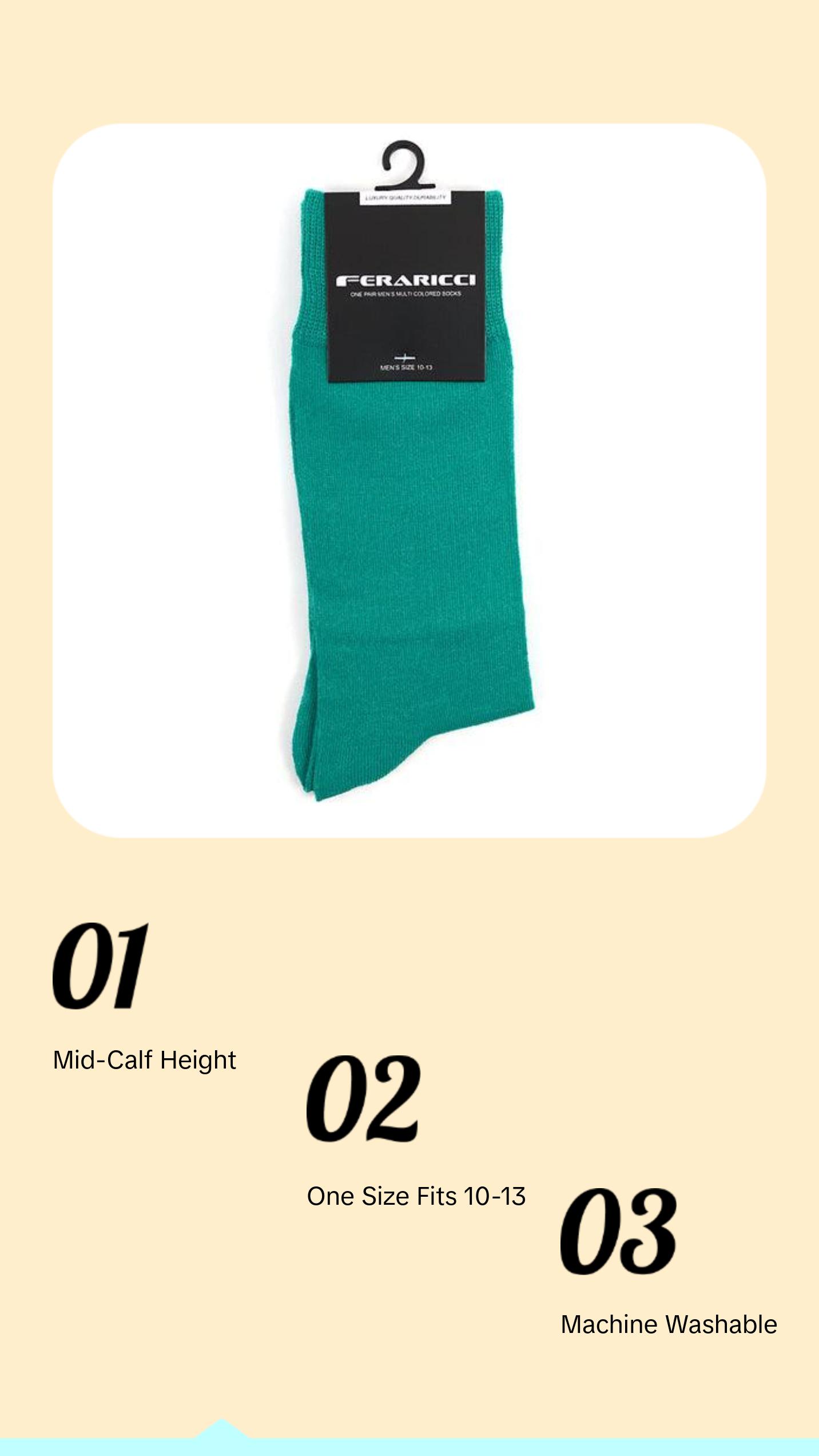 Men's Socks - Solid Crew