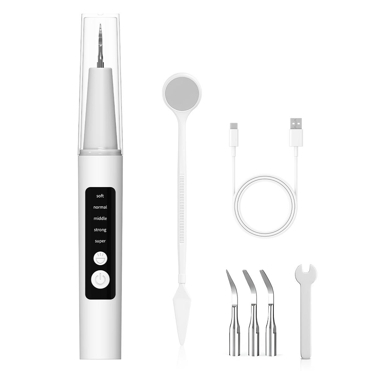 MY HEART FLY Rechargable Oral Plaque/Tartar Remover for Teeth, Dental Calculus Remover, Teeth Cleaning Kit with 5 Adjustable Modes, IPX7 Waterproof, Oral Care Tool for Adults, Pets (Cats/Dogs)
