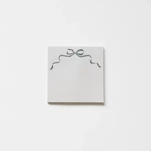 black bow sticky note pad