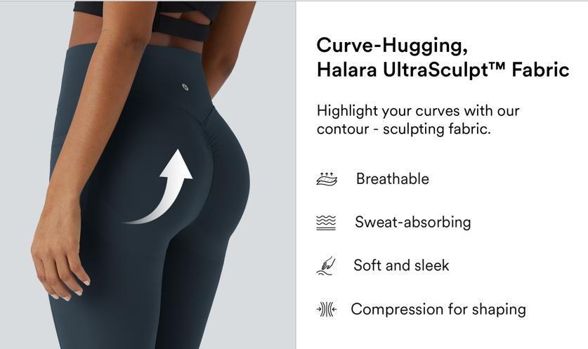Halara UltraSculpt High Waisted Scrunch Butt Lifting Tummy Control Pocket Shaping Training Leggings #SpringStatement Halara UltraSculpt High Waisted Scrunch Butt Lifting Tummy Control Pocket Shaping Training Leggings #SpringStatement