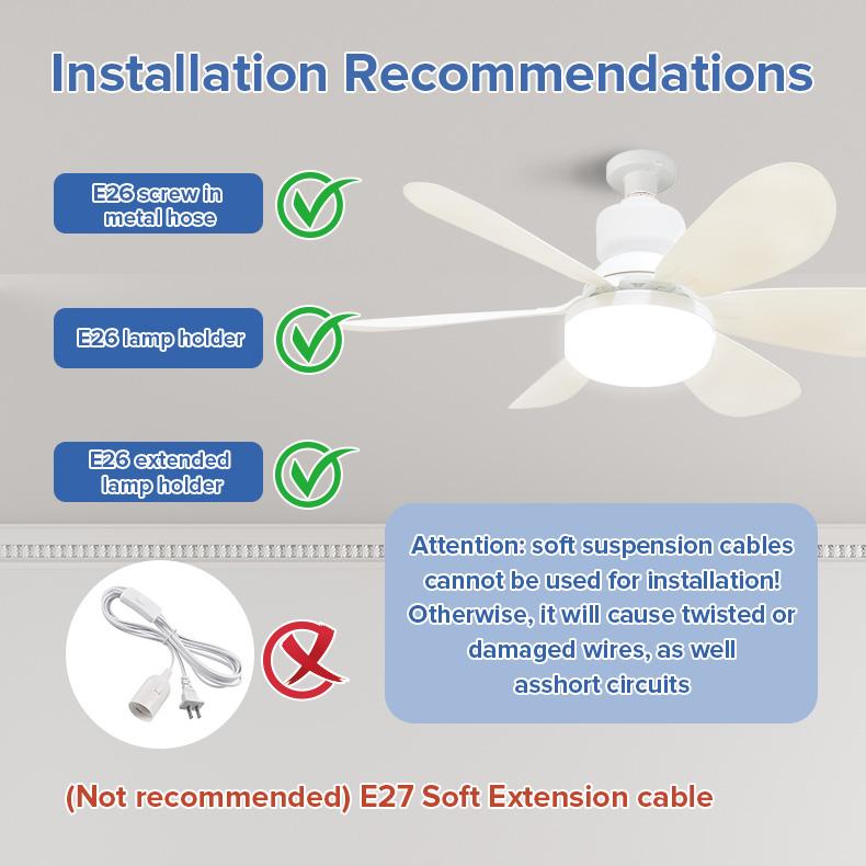 Remote-Controlled Dimmable Ceiling Fan Light | 3-in-1 LED Light socket Fan | No Tools Needed – Perfect for Dorms & Bathrooms