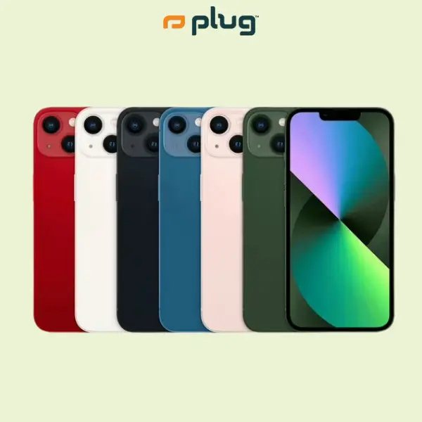 Refurbished iPhone 13 (Unlocked) - Acceptable Condition with 1-Year Warranty by Plug