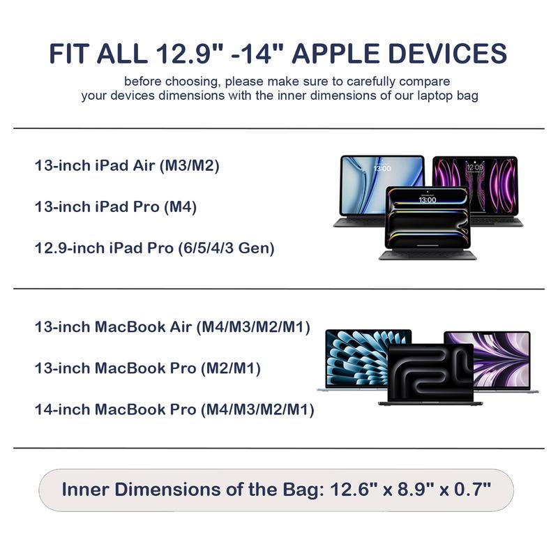 Puffy Laptop Sleeve Case, 13-14 inch Laptop Sleeve Bag, Laptop Case 13.3 Inch, Compatible with MacBook Air/Pro 13 / Pro 14, iPad Pro 12.9, HP Dell ASUS, Computer Bag Cover(Beige)