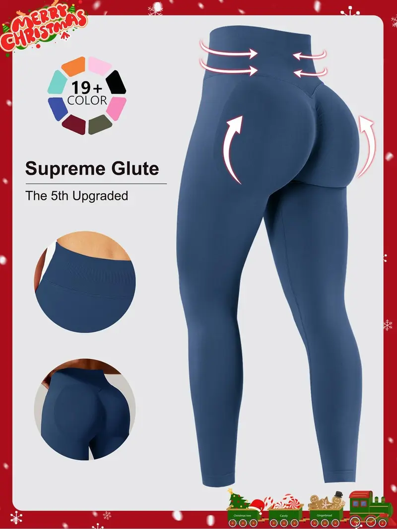 High Waist Ruched Sports Leggings