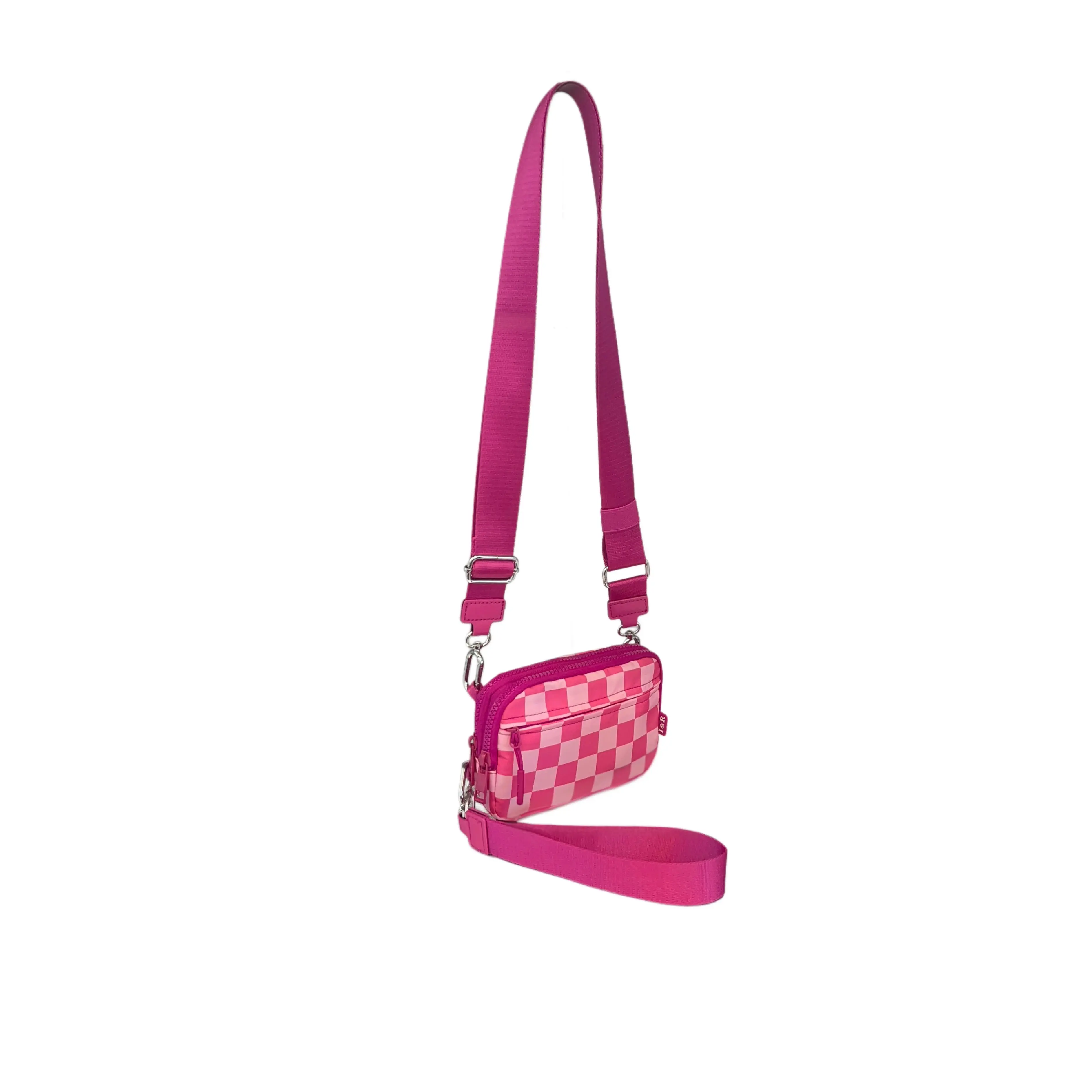 Hot Pink Checkered (with Strap)