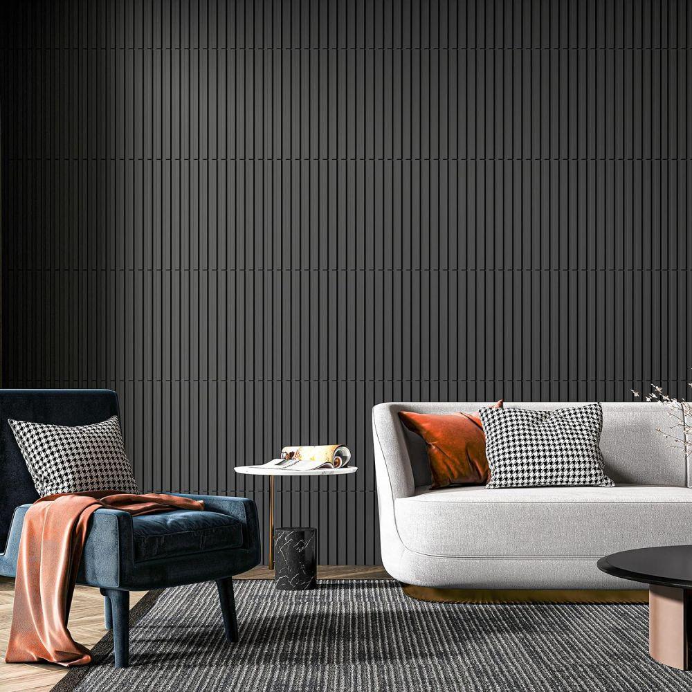 FLOLEOPA PVC Plastic 3D Wall Panels, Waterproof and Fire-Resistant, 11.8x11.8 inches, Approx. 1mm Thickness. Ideal for Living Rooms, Bedrooms, Hotels, Offices, Game Rooms, and TV Feature Walls. Modern Home Decor Vinyl. Includes Installation Accessories.