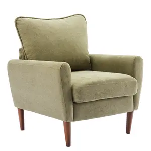 Living Room Accent Chair, Armchair with Cushions, Solid Wood Legs, Comfortable Seating, Easy to Assemble, Suitable for Living Room and Bedroom Living Room Accent Chair, Armchair with Cushions, Solid Wood Legs, Comfortable Seating, Easy to Assemble, Suitable for Living Room and Bedroom