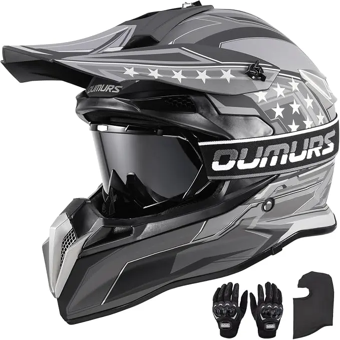 OUMURS DOT Casco de Dirt Bike para Adultos