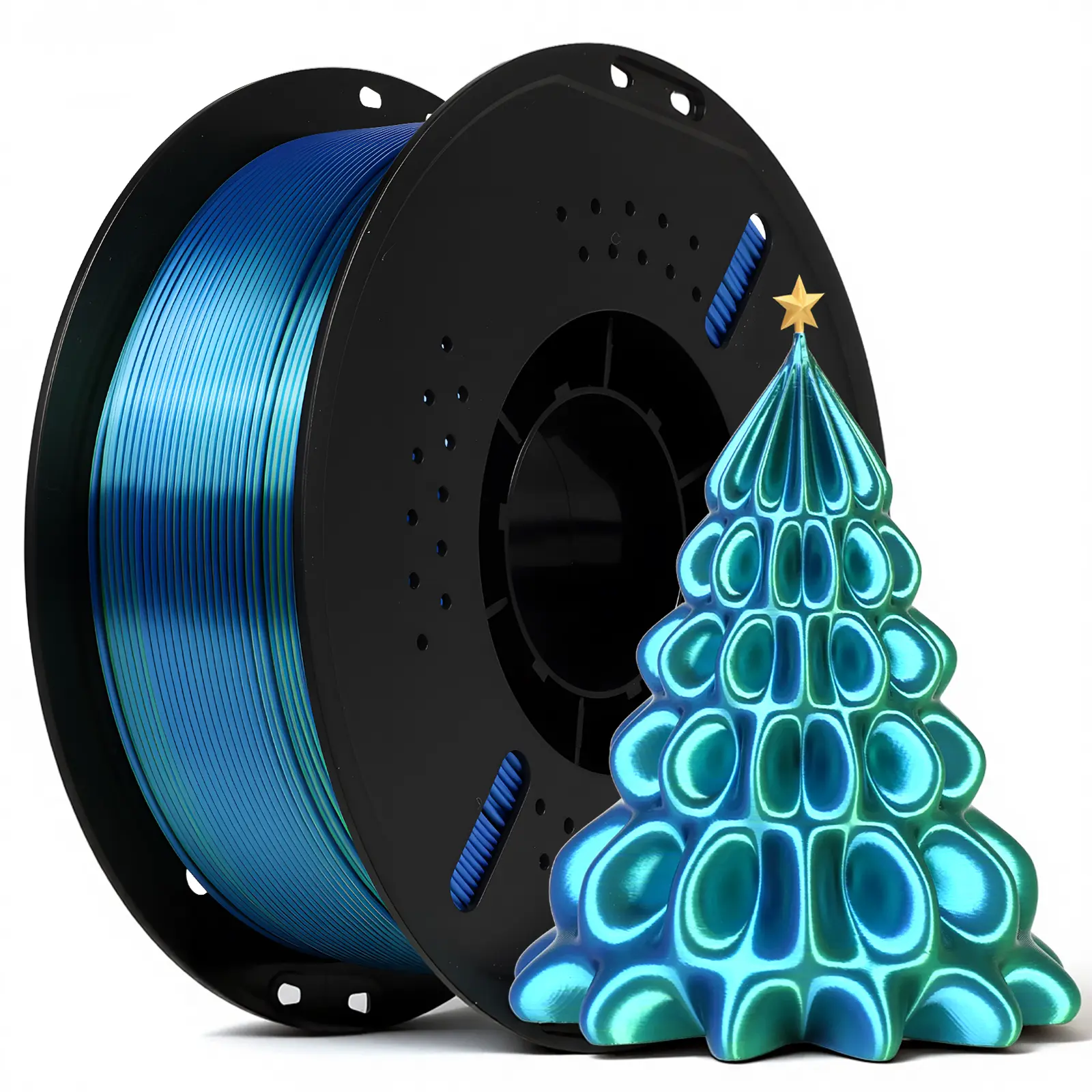 1 Kg Silk Dual-Color Deep Teal