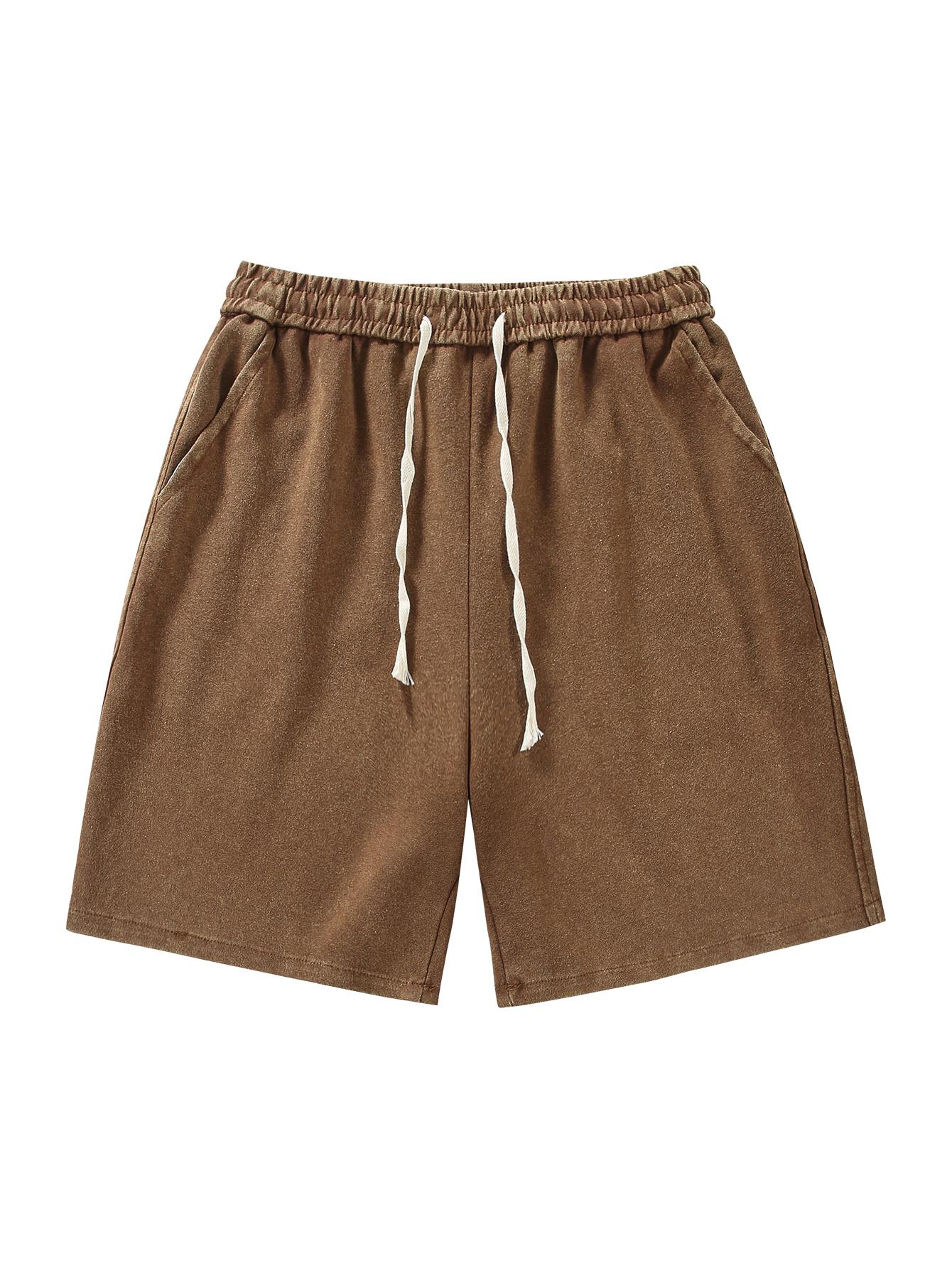 CCCMAI Men's Simple Sports Shorts, made from lightweight quick-dry fabric, suitable for summer running and fitness wear. Loose and breathable knee-length design, comfortable and casual, effortlessly versatile CCCMAI Men's Simple Sports Shorts, made from lightweight quick-dry fabric, suitable for summer running and fitness wear. Loose and breathable knee-length design, comfortable and casual, effortlessly versatile