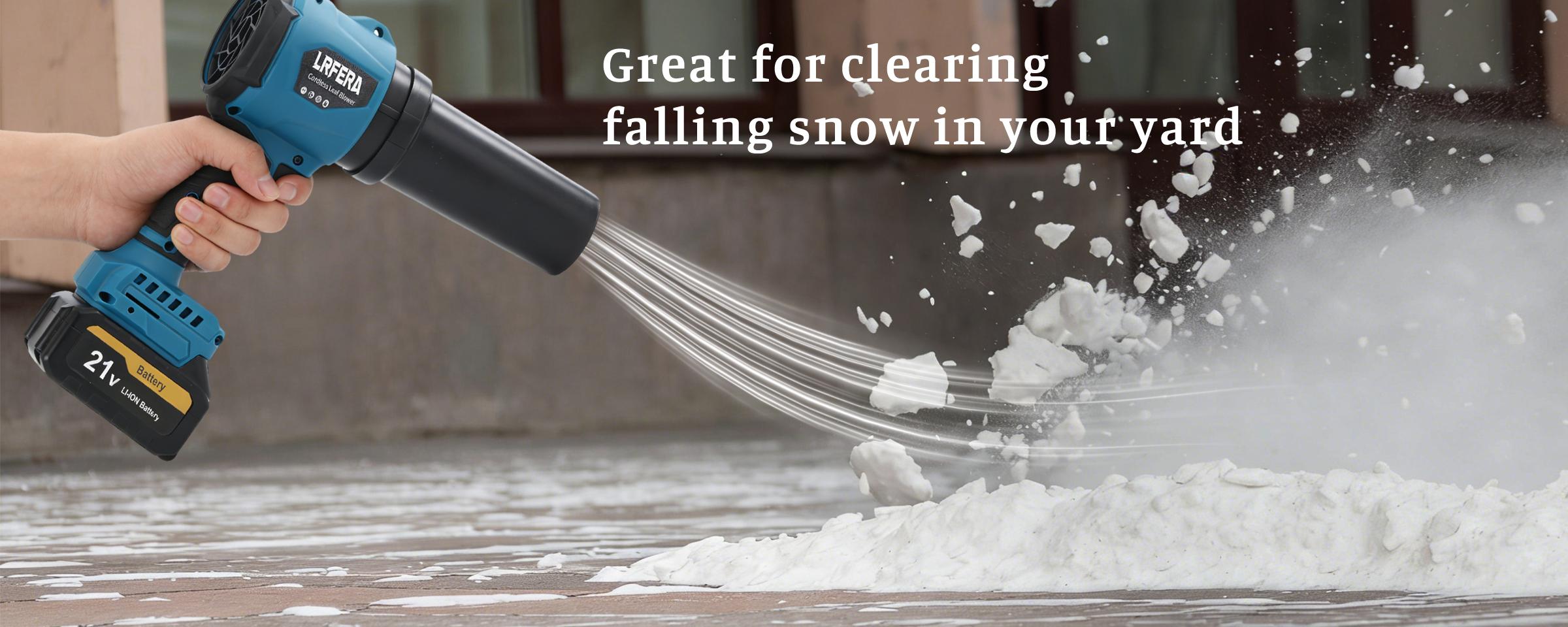 LRFERA Leaf blower and vacuuming two functions with 3speed modes,Leaf Blower Cordless - 21V Powerful Electric Leaf Blower with 2 x 4.0Ah Batteries and Charger, 1200G Wind Pressure Handheld Blower  for Lawn Care,Patio,Dust,Blowing Leaves and car vacuuming