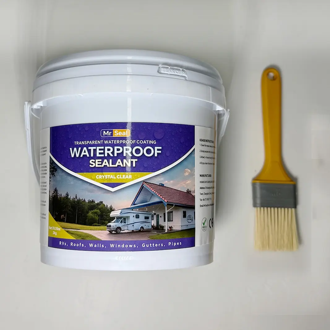 Transparent Waterproof Leak Proof Paint (1 kg–5 kg), Seal Coating Waterproof Sealing Coating High-Quality Protective Coating Solution, Durable and Versatile for Multiple Applications, Invisible Waterproof Sealant