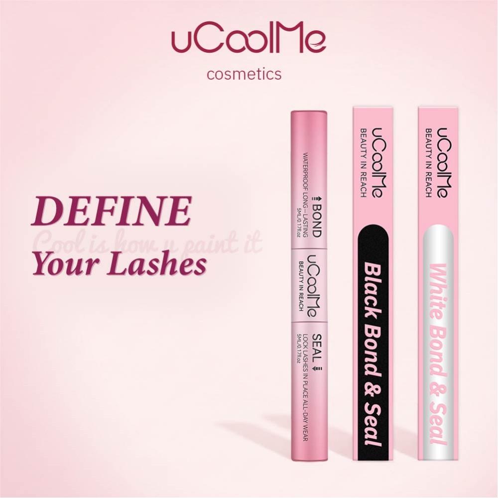 uCoolMe Lashes [Black Glue]  [White Glue]  2In1 Bond & Seal Waterproof Glue For Lashes Cluster Strong Hold For Beginner Friend Makeup Glue JumpstartSale