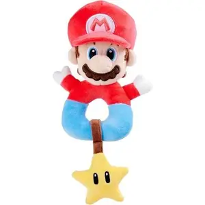 Super Mario - Baby Activity Grabber 6" Plush with Rattle for Infants & Newborns  [COLLECTIBLES] Plush