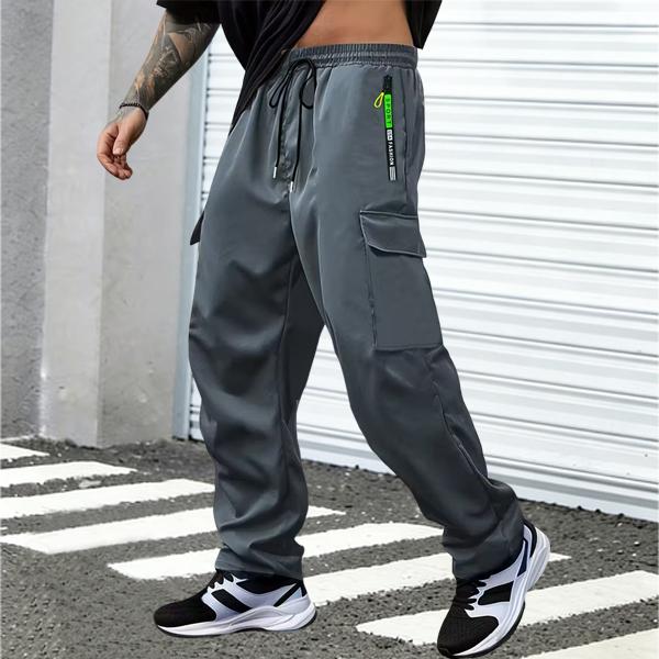 3pcs Men's Casual Pants with Zipper Pockets Cargo Style in Black Gray and Navy Blue 3pcs Men's Casual Pants with Zipper Pockets Cargo Style in Black Gray and Navy Blue