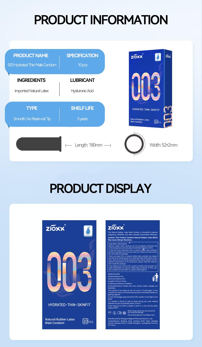 【ZIOXX 003】Ultra Thin Condoms for Men, Hyaluronic Acid Lubricated, Skinfit Natural Latex, 10 Count Healthcare Bathroom Sensitive Gentle Soft 【ZIOXX 003】Ultra Thin Condoms for Men, Hyaluronic Acid Lubricated, Skinfit Natural Latex, 10 Count Healthcare Bathroom Sensitive Gentle Soft