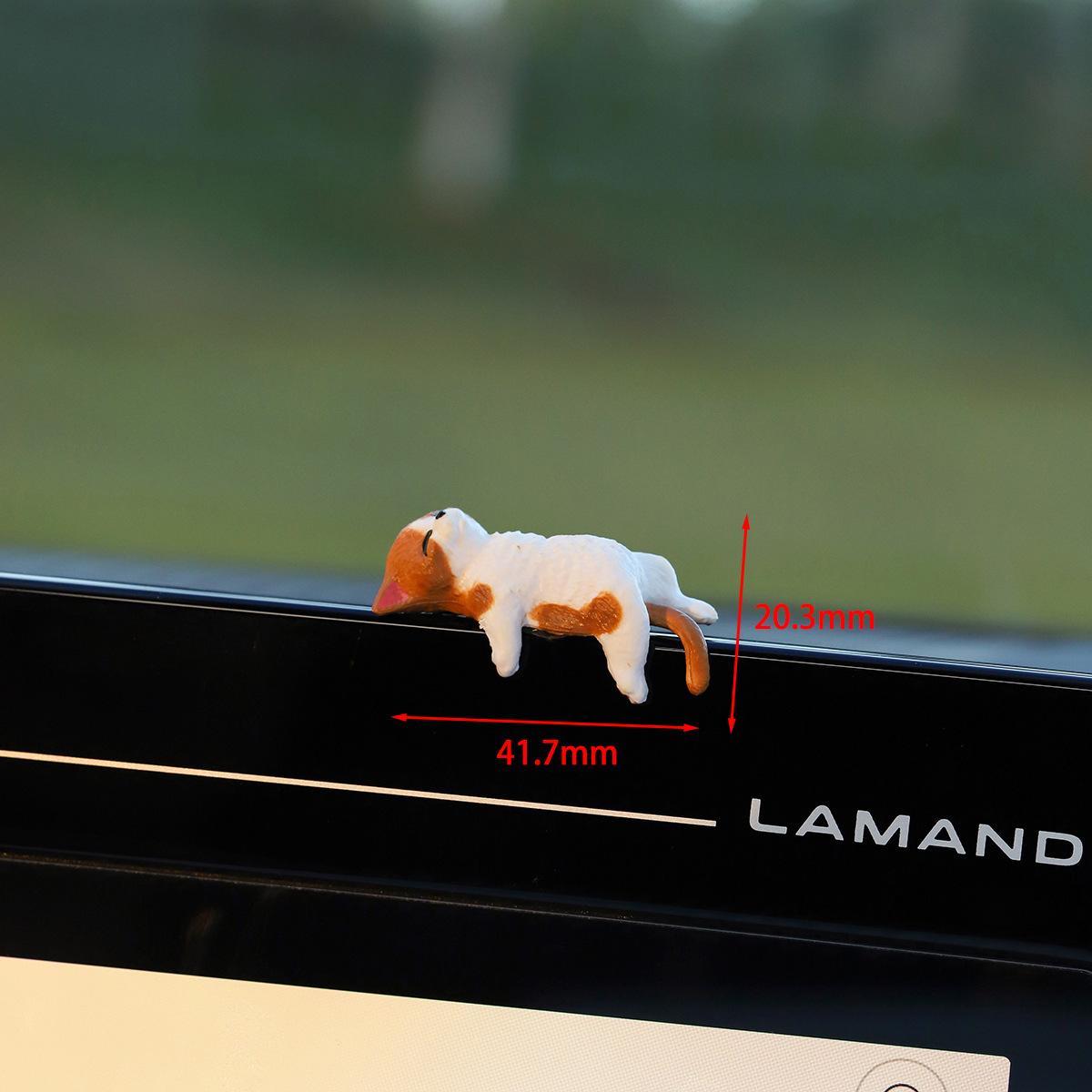 Valentine’s Day Gifts –MUNBYN Mini Cat Desk Figurines - Set of 5 Resin Multi- Pose Kitty Ornaments, Cute Cartoon-Style Desk Companions for Workspace Decor, Perfect for Home Offices and Cubicles, a Playful and Charming Desktop Decoration Set