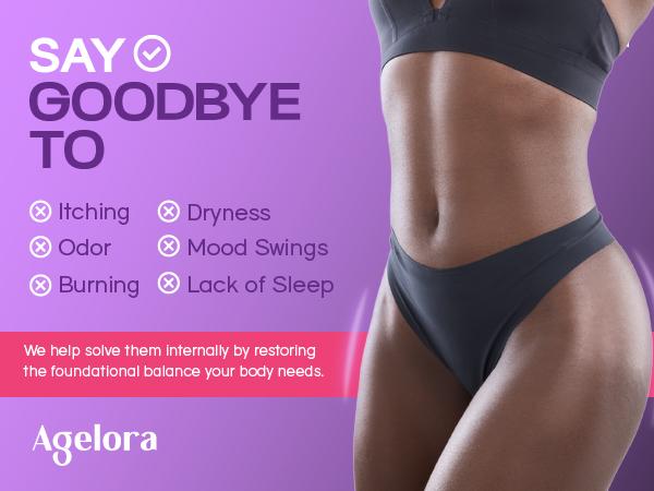 AGELORA SynaFlora Vaginal Probiotic + Hormone Balance for Women | pH Support, Odor Control & Libido Boost | Maca Root, Hops Flower, Saffron Crocus | 60 Vegan Capsules