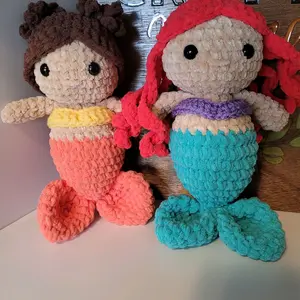 Crochet Mermaid Friend, Handmade
